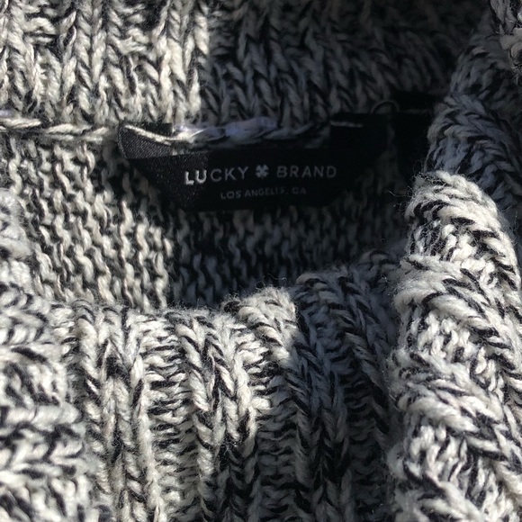 Lucky Brand turtleneck sweater poncho - size S - Picture 8 of 11